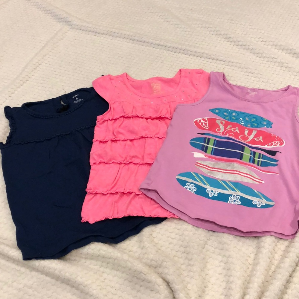 Bundle of 3 tank tops Size 7-8